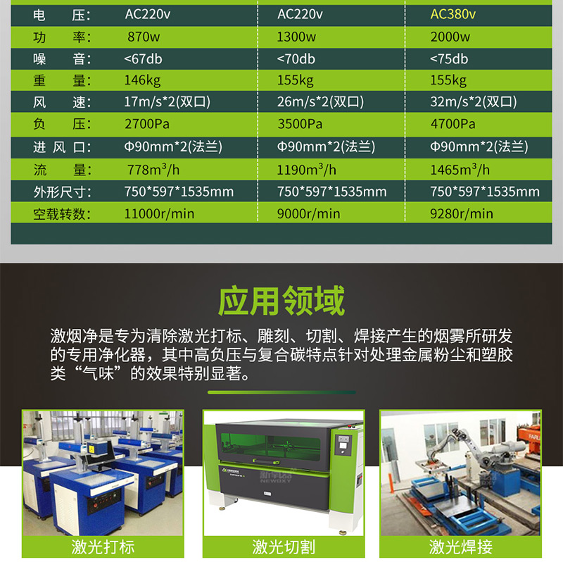 激光切割煙塵淨化器XL-1200