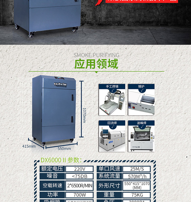 三防塗覆煙霧淨化器DX6000