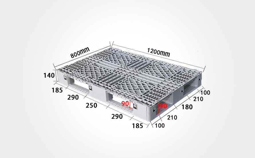 1208網格田字托盤（灰色）